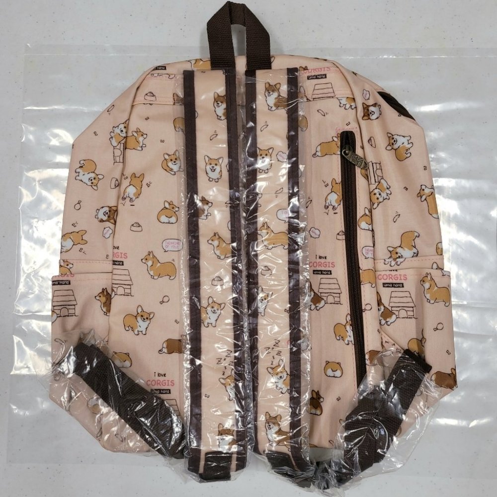 Waterproof Corgi Large Backpack for School Work - Picture 7 of 11